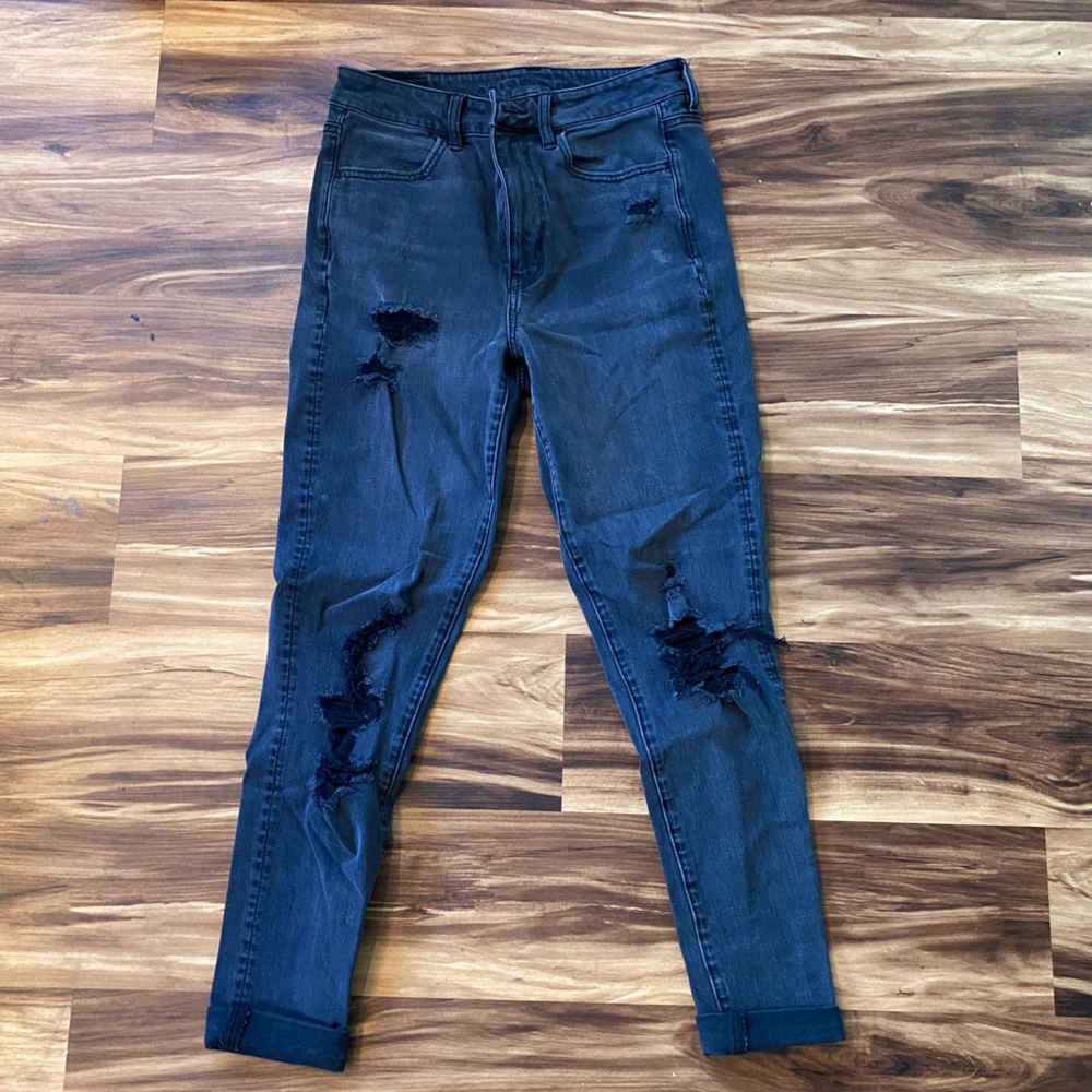 American eagle ripped skinny jeans size 6